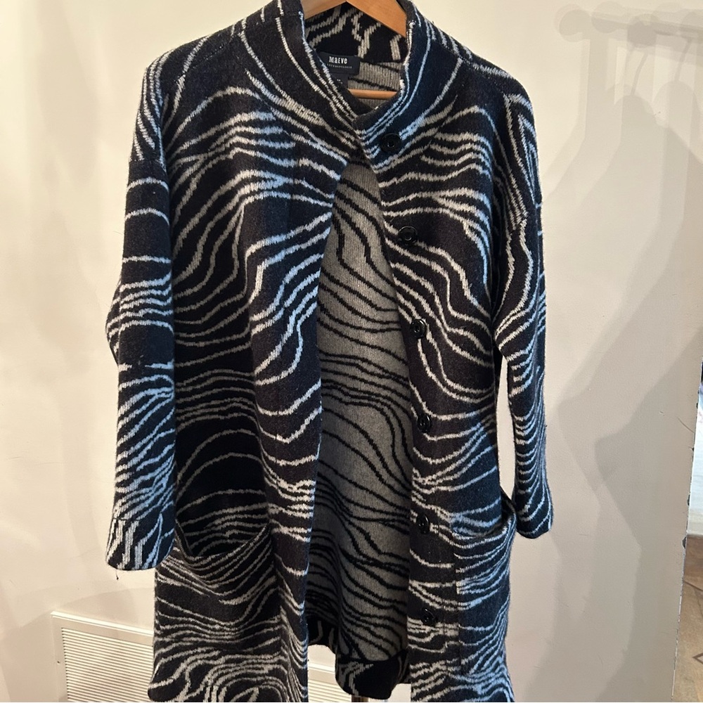 Anthropologie by  Maeve  Cardigan Zebra Print